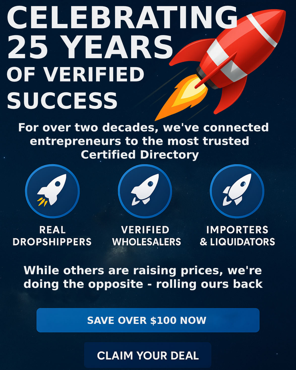 blast from the past discount ad